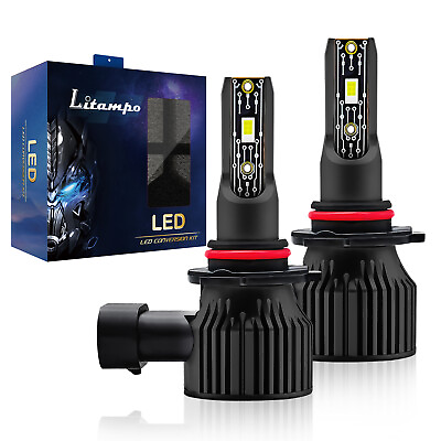 #ad 9005 9006 H11 H4 LED Headlight Bulbs Combo High Low Beam 6500K Super Bright US $15.99