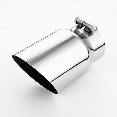 #ad 4quot; Inlet Bolt On Exhaust Tip 5quot; Out Angle Cut Single Wall 8.86quot;L Stainless Steel $59.97