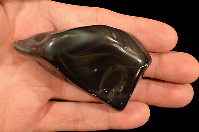 #ad RAINBOW OBSIDIAN 3 1 2quot; Tumbled Polished Rock Mineral Healing Crystal Wire Wrap $6.99