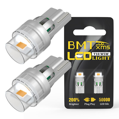 #ad T10 168 194 Amber LED Side Marker Light Bulbs For GMC Sierra 1500 1999 2013 $8.88
