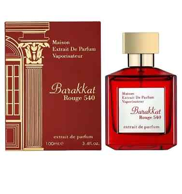 #ad Fragrance World Barakkat Rouge 540 Extrait De Parfum 3.4 oz Unisex Spray $21.99