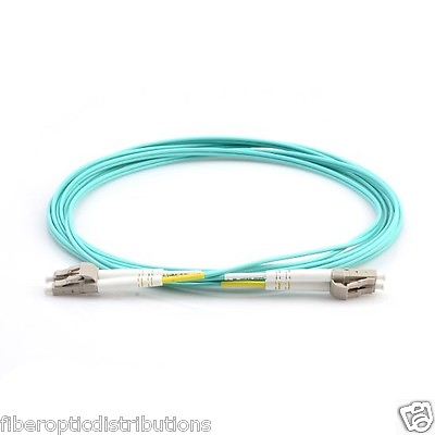 #ad 50M 10G OM3 Armored Cable Fiber Patch Cord LC to LC 3.0mm MM 50 125 Duplex 7867 $90.25