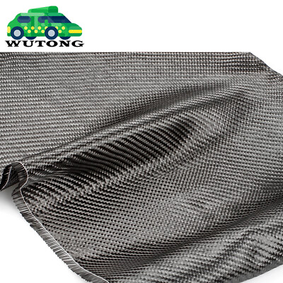 #ad 12quot; x 5FT Twill Weave Black Carbon Fiber Fabric Cloth Resin 3K 9oz 12quot; x 59quot; $25.95