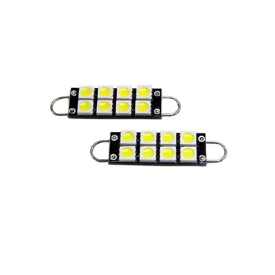 #ad 43mm Loop Led Bulbs 5050 SMD White 211 2 212 2 214 2 Map Dome Light Pair Set $8.69