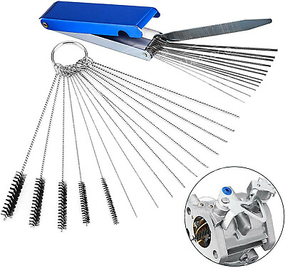 #ad #ad Carburetor Carb Jet Cleaning tools Set Wire Cleaner Kit For Motorcycle ATV Parts $22.99