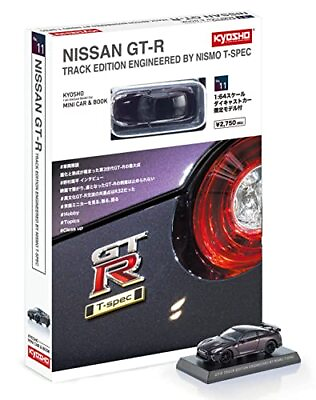 #ad KYOSHO MINI CAR amp; BOOK No.11 1 64 Nissan GT R Nismo T Spec Purple b22111202 $45.58