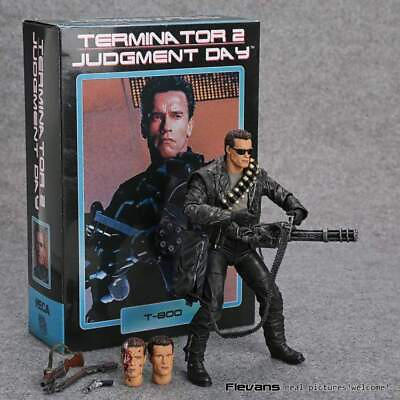#ad NECA Terminator 2 Judgment Day T 800 Robot Action Figure Toy New in Box $32.98