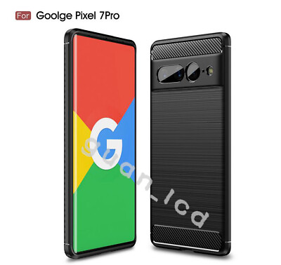 #ad For Google Pixel 7 Pro Case Slim Carbon Fiber Shockproof Heavy Duty Soft Cover $7.75