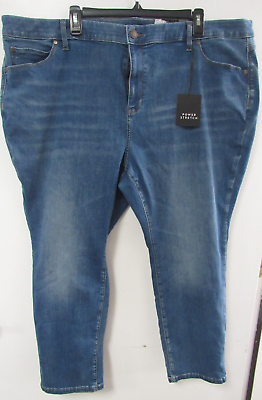 #ad Simply Vera Vera Wang Denim Skinny mid rise Blue Jeans Women#x27;s 24 W S CLEH15 $19.99