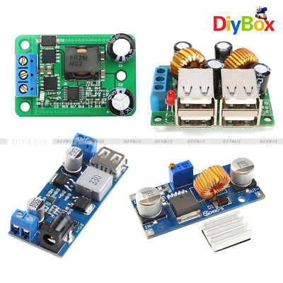 #ad 4 USB Port XL4015 DC DC 12V 24V to 5V 5A Buck Converter Power Supply Step Down $1.59