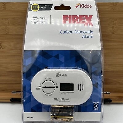 Kidde Firex Night Hawk Carbon Monoxide Alarm Detector With Batteries Brand New $17.95