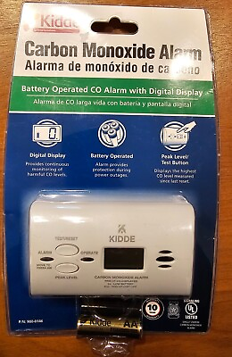 #ad Kidde Carbon Monoxide Alarm Battery Operated CO Alarm with Digital Display $21.84