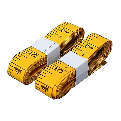 Regla de cinta de bolsillo para coser telas medidas corporales amarillo 2 paq $19.98