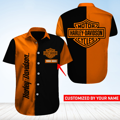 #ad #ad Personalized Harley Davidson Limited Edition Men#x27;s Hawaiian Shirt S 5XL $31.90