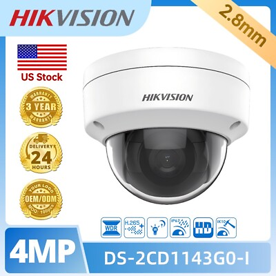 #ad Hikvision 4MP POE Smart IP Network Camera DS 2CD1143G0 I Light Range Up to 30m $71.99