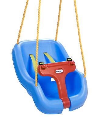 #ad Little Tikes 2 in 1 Snug and Secure Swing High Back Swing Blue $25.30