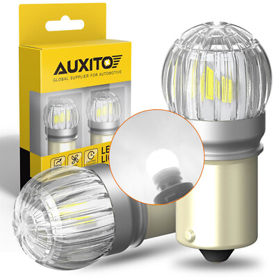 #ad AUXITO LED 1156 Reverse Light Backup Super Bulbs Bright White 6000K BA15s 2800LM $13.29