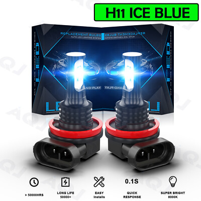 #ad For Nissan Frontier 2005 2022 2023 Pair H11 ICE Blue CSP LED Fog Light Bulbs $14.39