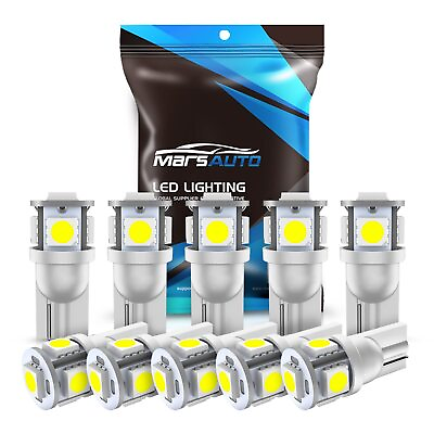 #ad 194 LED Bulb 6000K White 168 T10 2825 5SMD Replacement Bulbs for Car Dome Map... $14.03