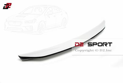 #ad Painted White Duckbill Trunk Spoiler Carbon Strip fits 15 20 Subaru Impreza WRX $218.50