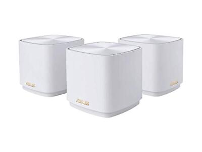 #ad ASUS ZenWiFi AX1800 Dual Band Mesh WiFi 6 System XD4 3 Pack White $79.89