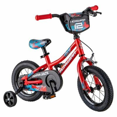 Schwinn Jumping Jack 12quot; Kids#x27; Red Bike with Training Wheels $129.99