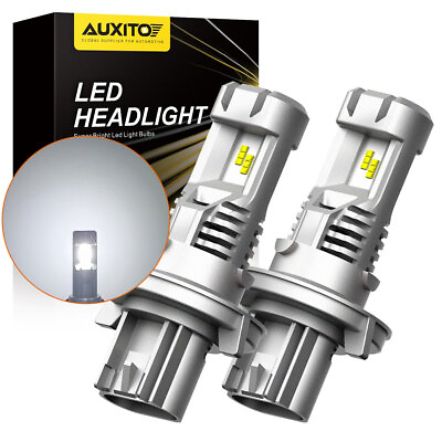 #ad 2X AUXITO LED H13 9008 Headlight Kit Hi Low Beam Bulbs White 6500K High Power $37.99