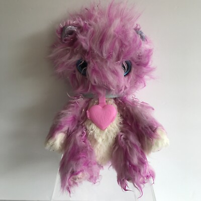 #ad Moose Scruff a Luvs Pink Bunny Rabbit Cat Glitter Ears Big Blue Eyes Rare Shaggy $9.00