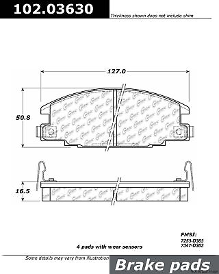 #ad Front Disc Brake Pad for LUV Passport Pickup Rodeo AmigoMore 102.03630 $25.12