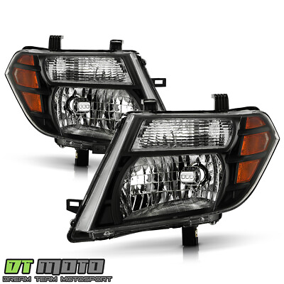 #ad Black For 2008 2012 Pathfinder Headlights Headlamps Aftermarket 08 12 LeftRight $155.96