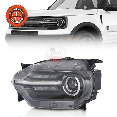 #ad For 2021 23 Ford Bronco Sport LED Headlight Left Driver Non HALO M1PB 13W030 AG $539.99