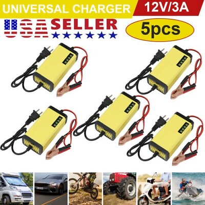 #ad #ad 12V Car Battery Charger Maintainer Auto Trickle RV for Truck Motorcycle Portable $29.95