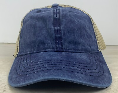 #ad Plain Blue Baseball Hat Adjustable Adult Hat OSFA Blue Baseball Hat $5.39