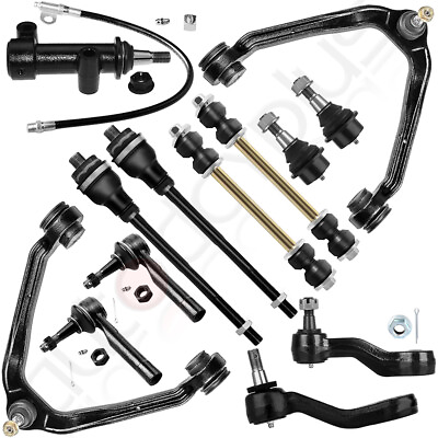#ad 13pc Front Suspension Kits Control Arm Tie Rod For 2000 2006 Chevy GMC Cadillac $108.47