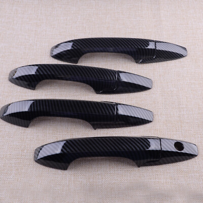 #ad #ad Carbon Fiber Color Side Door Handle Cover Trim Fit For Acura TSX Sedan 2004 2008 $20.70