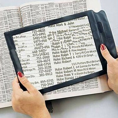 #ad Full Page Magnifier Sheet 4x Big Large Magnifying Glass Reading Book Aid Lens ^^ $6.95