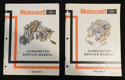 #ad #ad Ford Mercury Lincoln MOTORCRAFT CARBURETOR SERVICE MANUALS Dealer Training Books $79.00