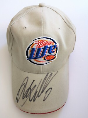 #ad RARE Rusty Wallace Nascar Autographed Miller Lite Baseball Cap Hat C $26.99