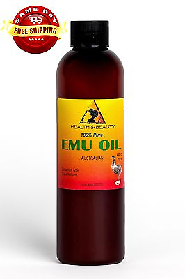 #ad AUSTRALIAN EMU OIL ORGANIC TRIPLE REFINED by Hamp;B Oils Center 100% PURE 4 OZ $10.18