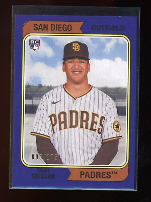 #ad 2020 Topps Archives Purple #5 175 Trent Grisham Rookie RC San Diego Padres $2.49