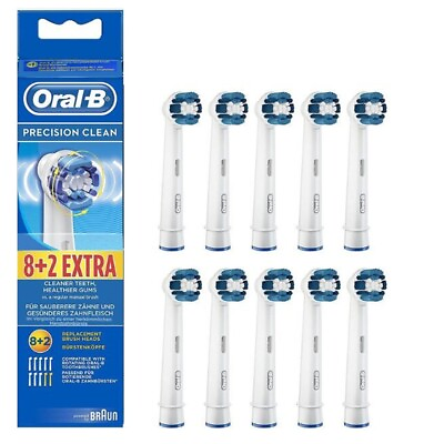 #ad Oral B Precision Clean Replacement Brush Heads 10 Pack USA $19.50