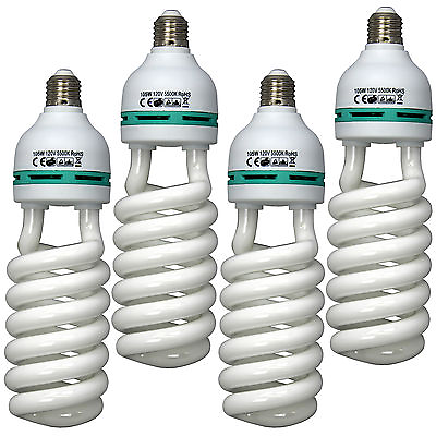 #ad 4X Pk Photo Video Studio 105W 5500K Lighting Daylight Lamp Bulb Continuous Light $42.95