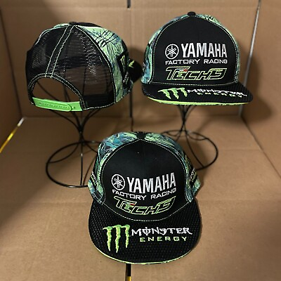 Monster Energy Team Yamaha Racing Tech 3 Snapback Hat $20.00