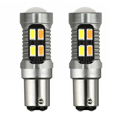 #ad 2X LED Light Dual Color Bulb 1157 BAY15D P21 5W 5630 20SMD Canbus Car Brake2633 $10.16