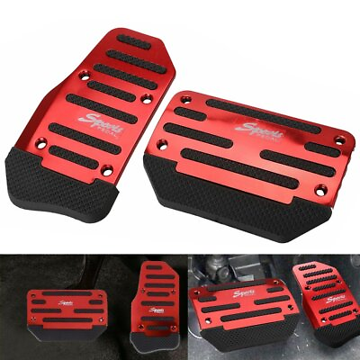 #ad #ad Red Non Slip Automatic Gas Brake Foot Pedal Pad Cover Car Accessories $7.49