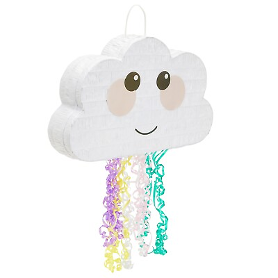 #ad Cloud Pull String Pinata for Baby Shower Birthday Party Supplies 16.5x10 in $21.99