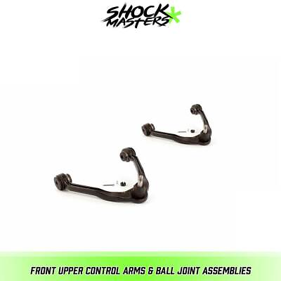 #ad Front Pair Upper Control Arms for 1999 2006 GMC Sierra 1500 w Offset Bushing $120.20