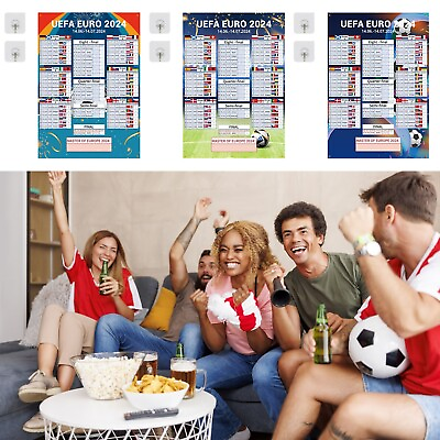 #ad 2024 European Cup Schedule Table Poster Cloth 27.55*39.37in For Home Bedroom Bar $11.09