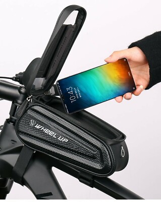 #ad Bicycle Bag Front Frame Bag Waterproof bike phone mount   $14.99