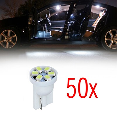 #ad 50X T10 White 3020 SMD LED For Car Map License Plate light Bulbs W5W 194 168 921 $11.96